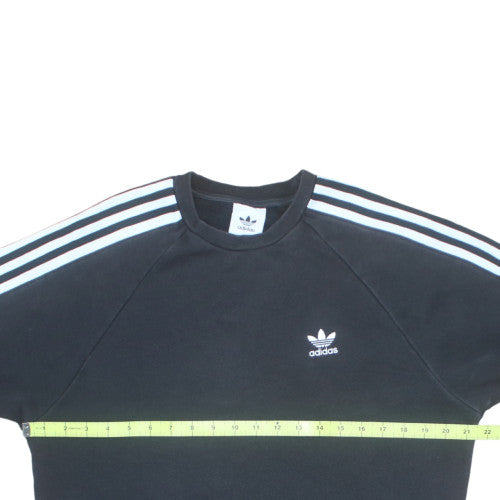 Adidas Men's Black Crew Neck Pullover Sweatshirt Size M