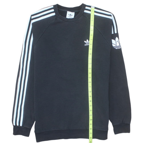 Adidas Men's Black Crew Neck Pullover Sweatshirt Size M
