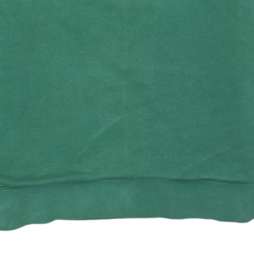 Nike Men's Green Half Zip Fleece Sweatshirt L Regular Fit