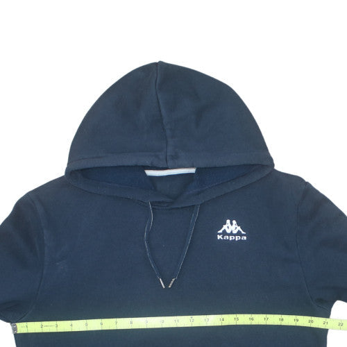 Kappa Mens Blue Pullover Hoodie Size M Embroidered Logo Sportswear