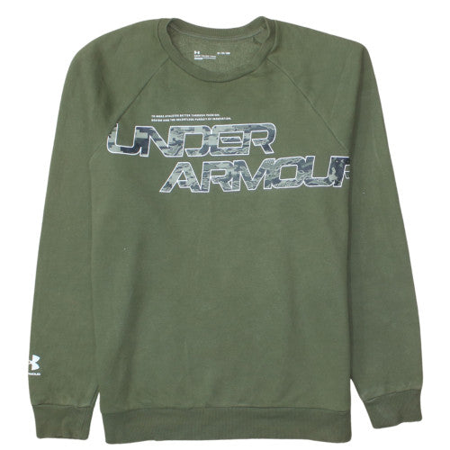 Under Armour Men's Green Pullover Graphic Sweatshirt M