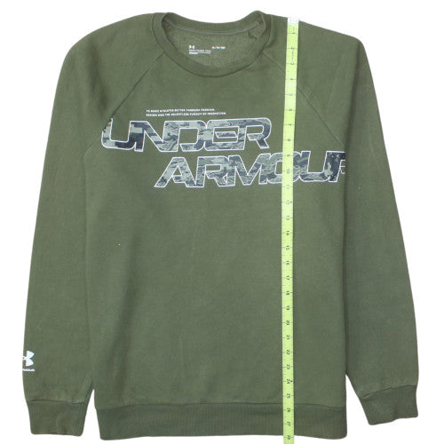 Under Armour Men's Green Pullover Graphic Sweatshirt M