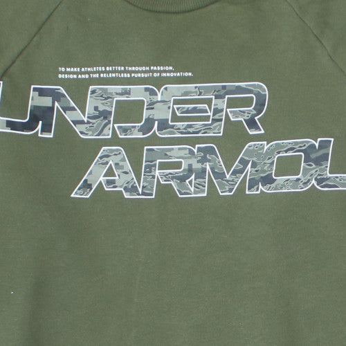 Under Armour Men's Green Pullover Graphic Sweatshirt M