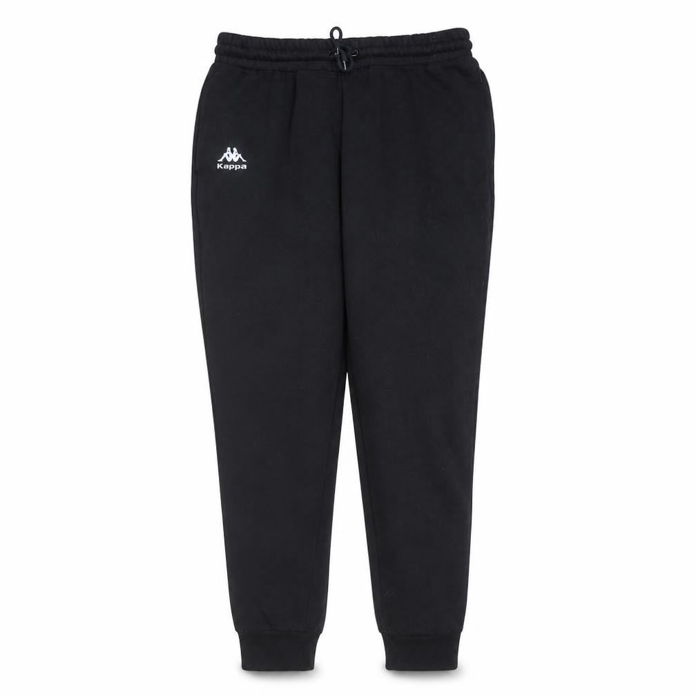 Kappa Men's Black XL Jogger Sweatpants Tapered Fleece Trousers