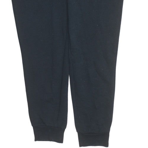 Kappa Men's Black XL Jogger Sweatpants Tapered Fleece Trousers