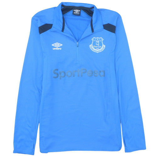 Umbro Mens Blue Everton 1/4 Zip Sports Sweatshirt Size L
