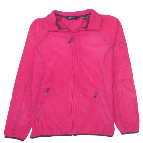 Berghaus Womens Pink Fleece Full Zip Jacket Size 12