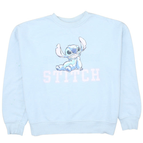 Primark Women Light Blue Stitch Sweatshirt Size 12/14 Pullover