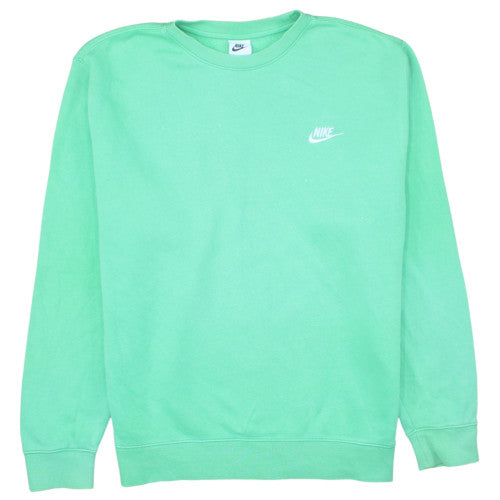 Nike Men's Green Crew Neck Fleece Pullover Sweatshirt M