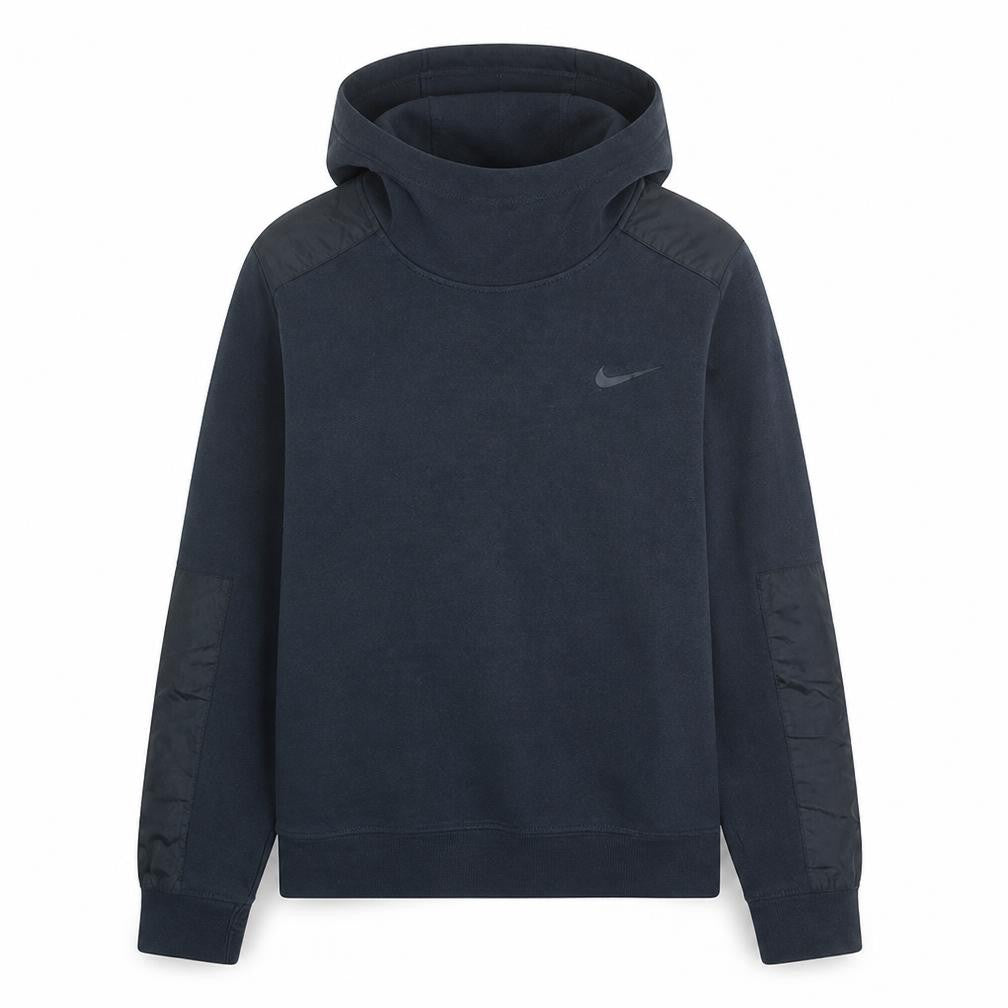 Nike Men's Black Pullover Hoodie S Regular Cotton Knit Sportswear