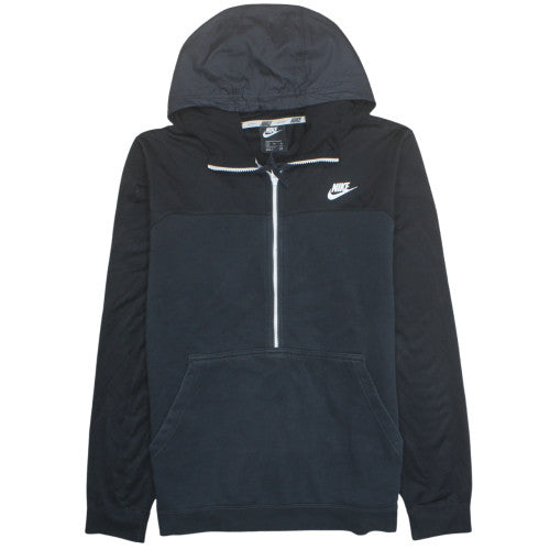 Nike Mens Black XL 1/2 Zip Hoodie Sweatshirt Pullover