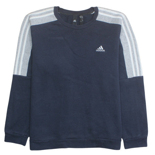 Adidas Men’s Blue Crew Neck Pullover Sweatshirt Size M