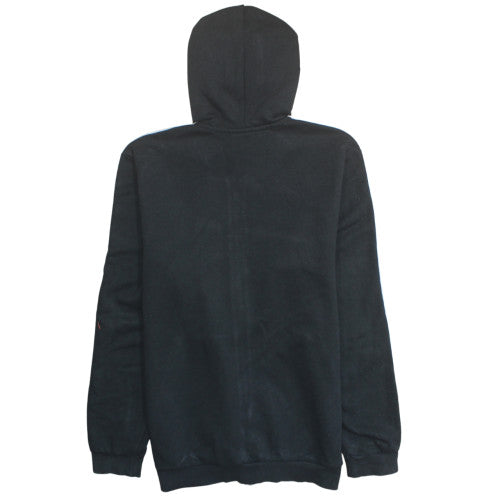 adidas Men's Black Full Zip Hoodie L Sports Fleece Sweatshirt