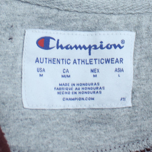 Champion Men's Brown 1/4 Zip Fleece Sweatshirt M Regular Fit