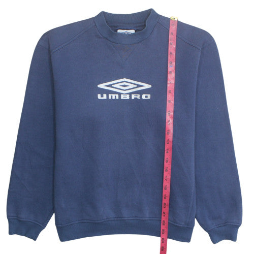 Umbro Men's Blue Sweatshirt M Regular Fit Crew Neck Pullover