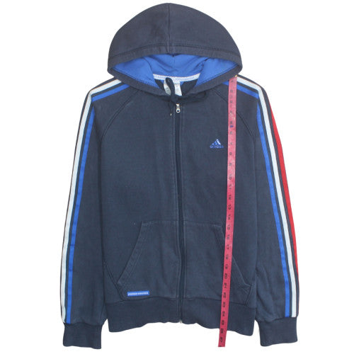 Adidas Men's Blue Full Zip Hoodie Size M Sportswear