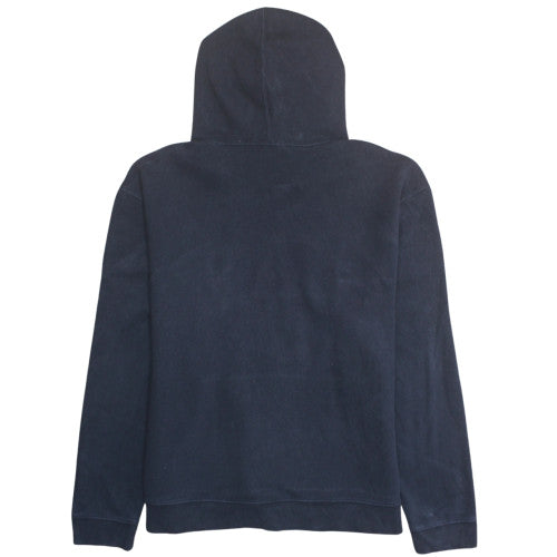 GAP Men’s Blue Pullover Hoodie Medium Fleece Logo Hooded Sweatshirt