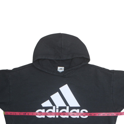 Adidas Mens Black Pullover Hoodie Large Logo Sportswear Sweatshirt