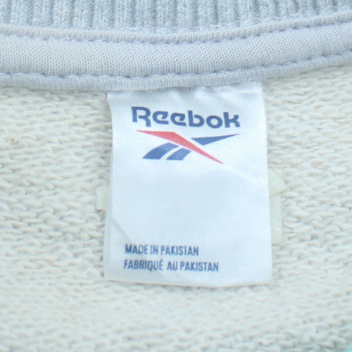 Reebok Womens Grey Crew Neck Pullover Sweatshirt Size 3XL