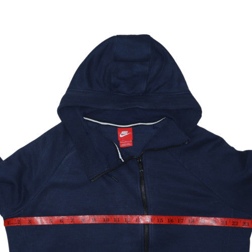 Nike Men's Blue Full Zip Hoodie L Lightweight Sportswear