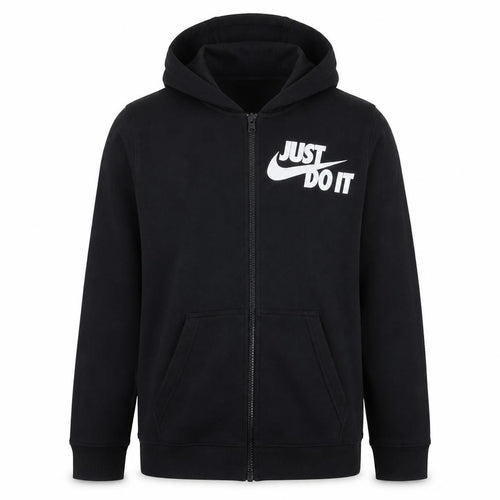 Nike Men's Black Full Zip Hoodie M Sports Fleece Sweatshirt