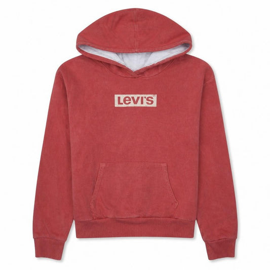 Levi’s Boys Red Pullover Hoodie 14 Years 158cm Logo Sweatshirt