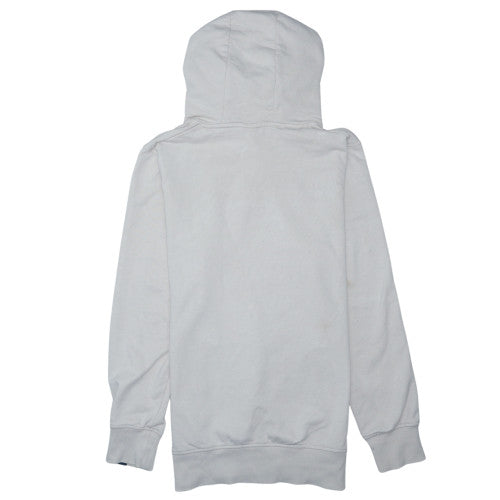 Ellesse Men's Beige Pullover Hoodie UK S Logo Cotton Blend