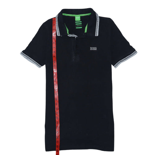 Hugo Boss Men's Black Modern Fit Cotton Polo Shirt Size L
