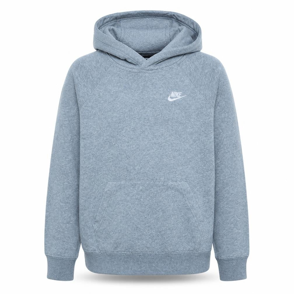 Front view of Nike Men's Grey Pullover Hoodie Small Lightweight Fleece Sportswear