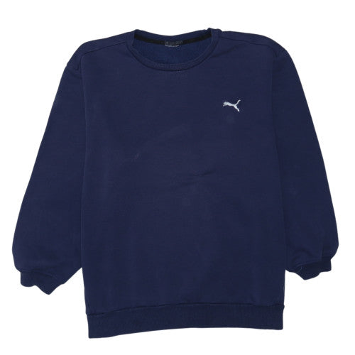 Puma Men's Blue Crew Neck Pullover Sweatshirt Size M