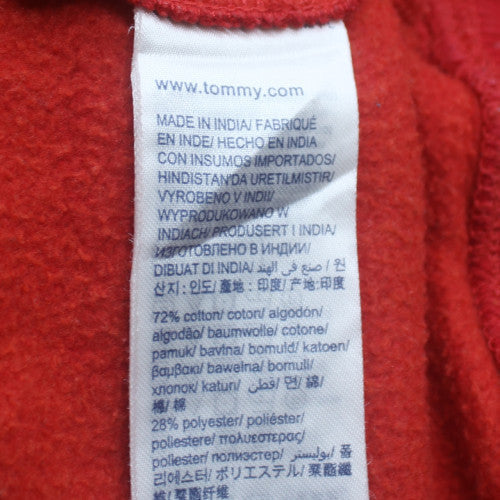 Tommy Hilfiger Men's Red XL Pullover Sweatshirt Crew Neck Logo