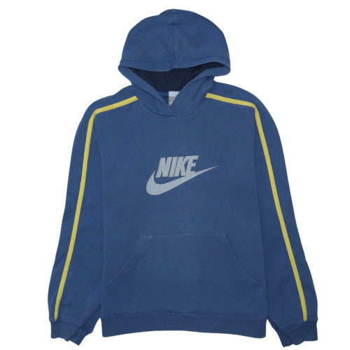 Nike Men's Blue Pullover Hoodie M Graphic Fleece Sportswear