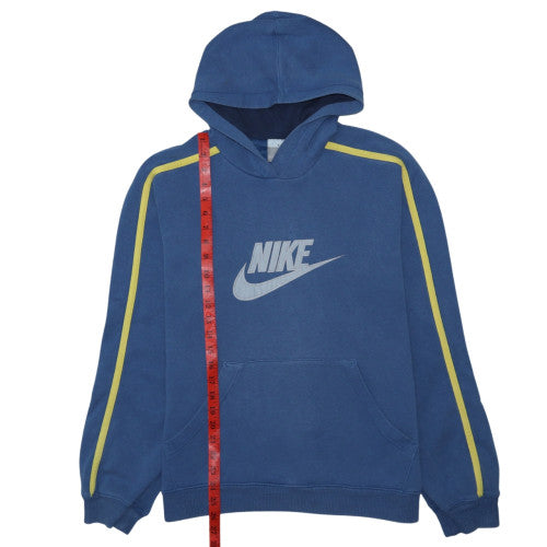 Nike Men's Blue Pullover Hoodie M Graphic Fleece Sportswear
