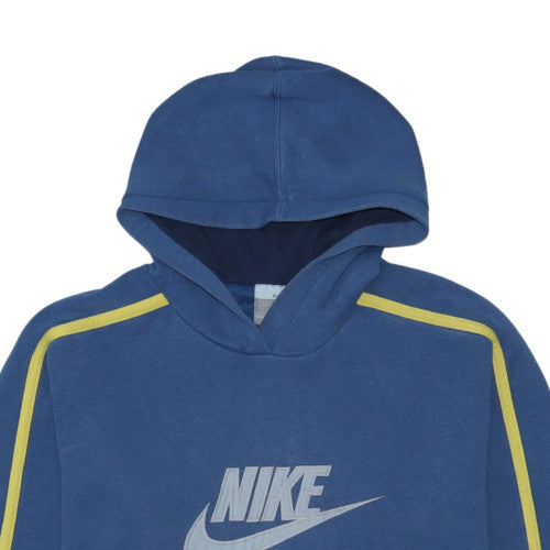 Nike Men's Blue Pullover Hoodie M Graphic Fleece Sportswear