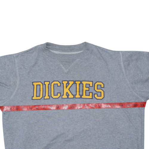 Dickies Mens Grey Crew Neck Pullover Sweatshirt XS