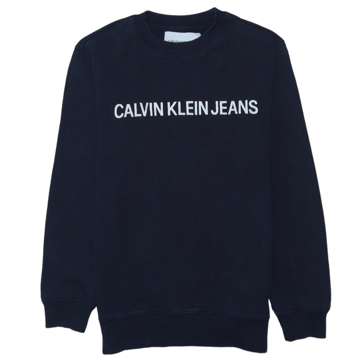 Calvin Klein Jeans Men's Blue XS Pullover Sweatshirt