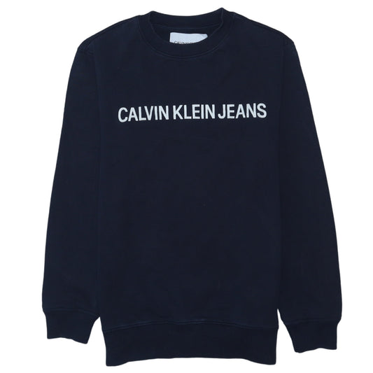 Calvin Klein Jeans Men's Blue XS Pullover Sweatshirt