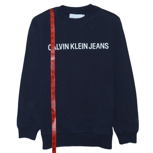 Calvin Klein Jeans Men's Blue XS Pullover Sweatshirt