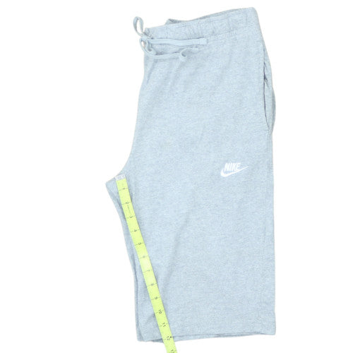 Nike Men's Grey Sweat Shorts M Elastic Waist Drawstring Pockets
