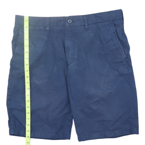Carhartt Mens Blue Chino Shorts Size 34 Regular Fit Cotton Blend