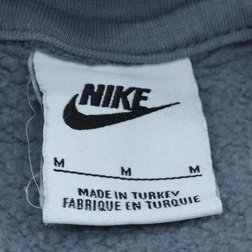 Nike Men’s Blue Pullover Hoodie M Graphic Logo Sportswear