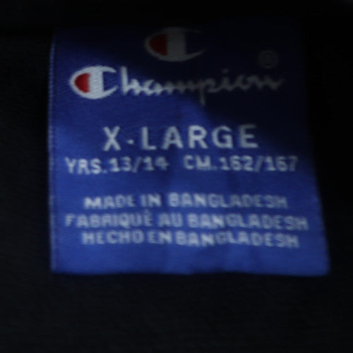 Champion Boys Black XL Crew Neck Pullover Sweatshirt 13-14 Years