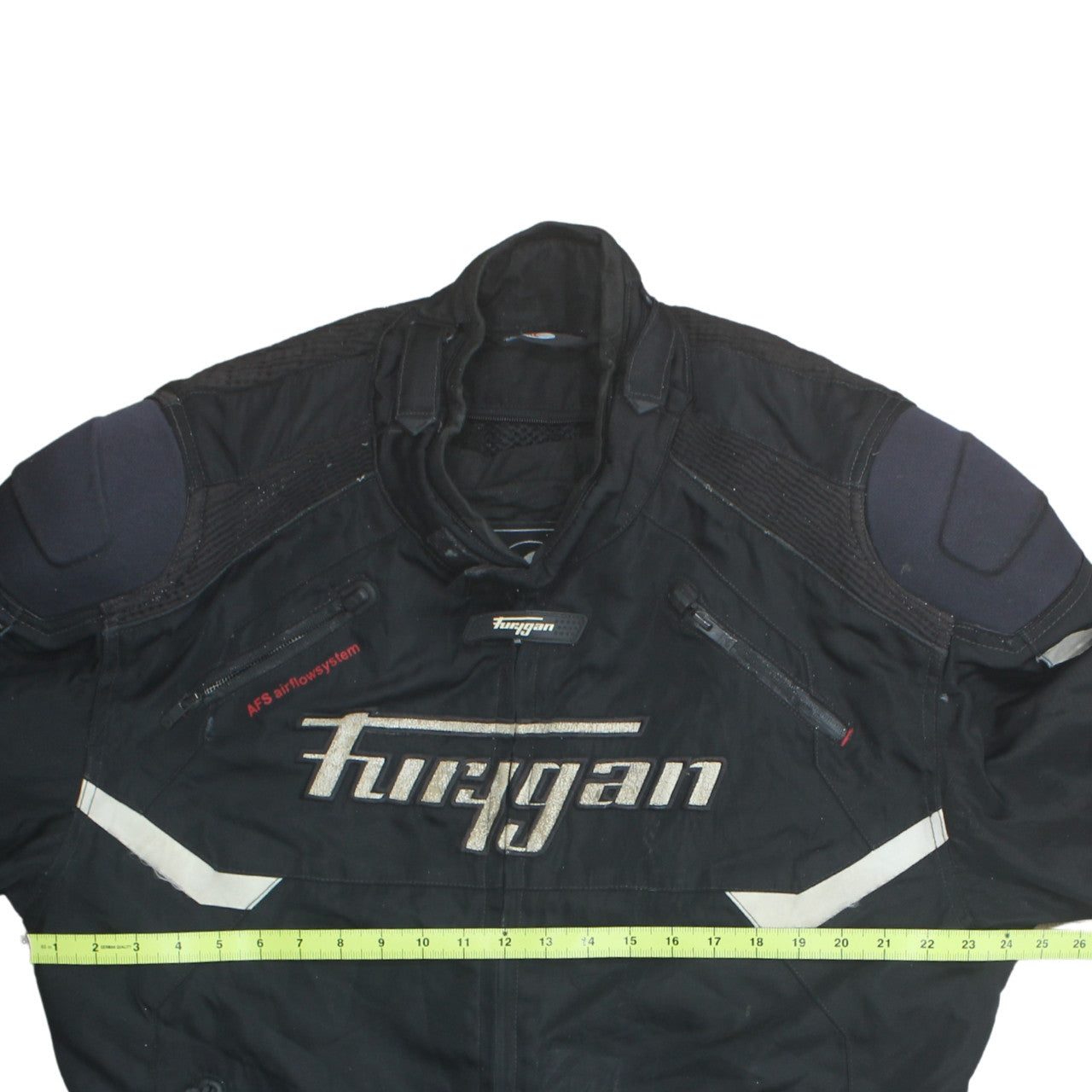 Furygan Men's Black 3XL Motorcycle Jacket Waterproof Lined Armor Protection