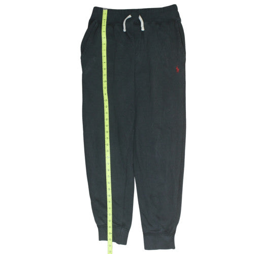 Ralph Lauren Men’s Black Jogger Trousers Size S Elastic Waist Fleece