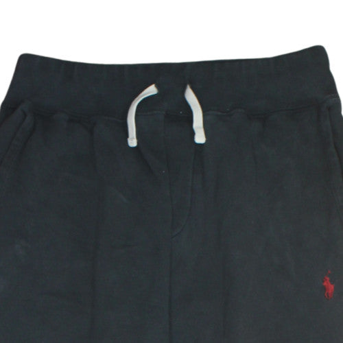 Ralph Lauren Men’s Black Jogger Trousers Size S Elastic Waist Fleece