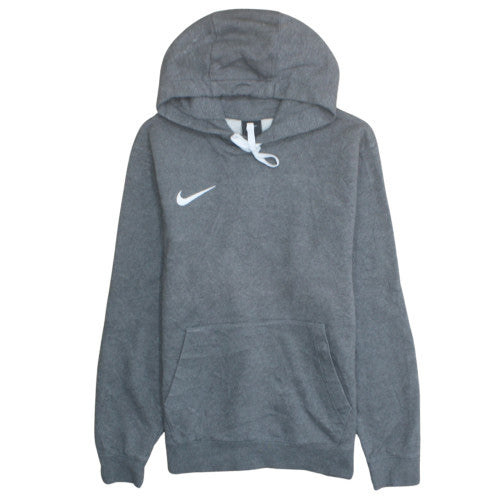 Nike Men's Grey Pullover Hoodie Size S Fleece Logo Sportswear