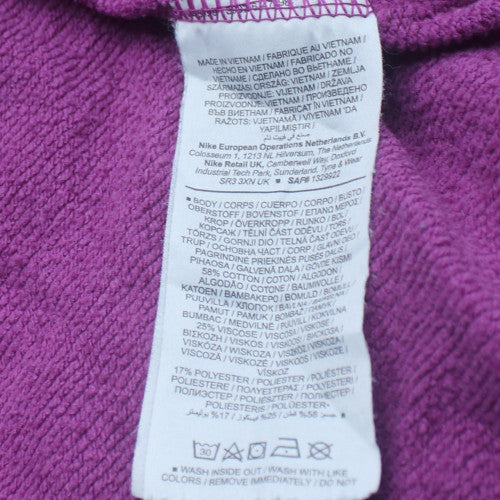 Nike Womens Purple Crew Neck Pullover Sweatshirt Large