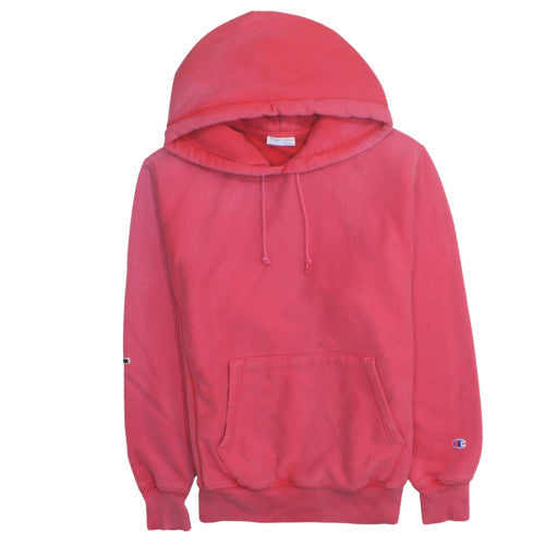 Champion Womens Red Reverse Weave Hoodie M Cotton Blend Pullover