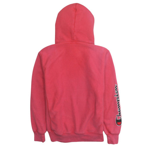 Champion Womens Red Reverse Weave Hoodie M Cotton Blend Pullover