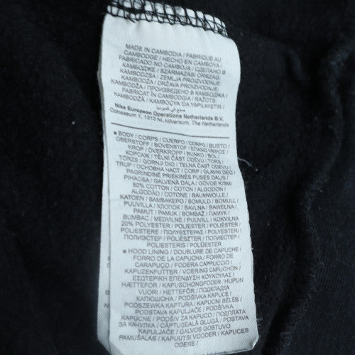 Nike Men's Black Pullover Hoodie L Graphic Print Fleece